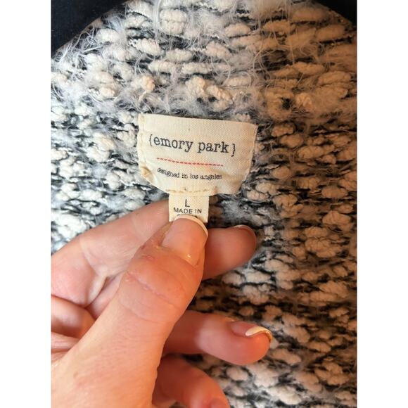 Stitch Fix Emory Park Charlize Cardigan Gray / White Large Oversized - Picture 2 of 3